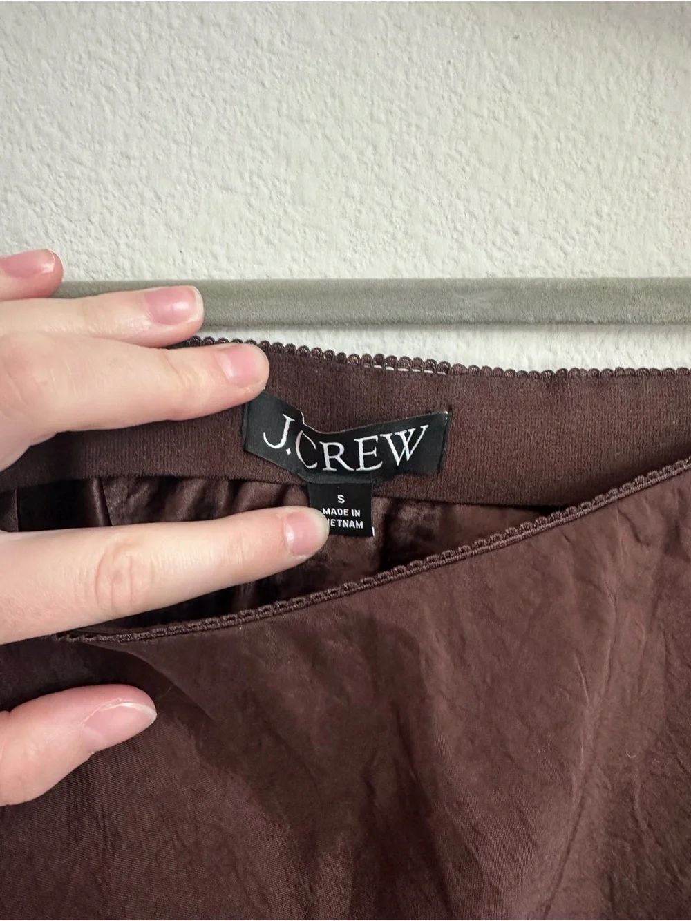 J. Crew Chocolate Brown A-Line Skirt